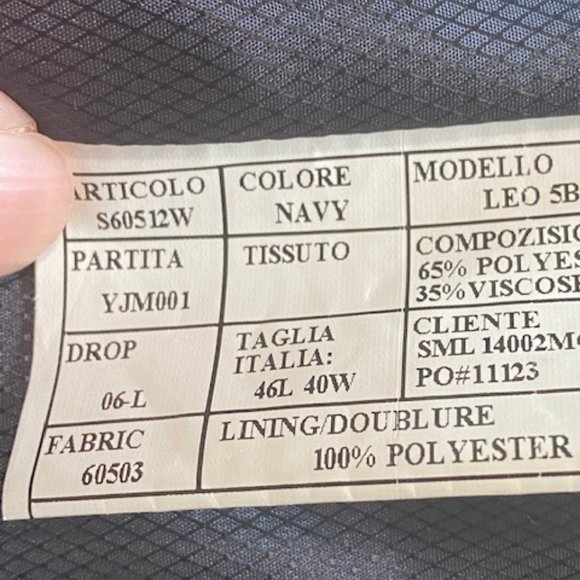 Men's Navy 3pc Suit - Picture 3 of 3